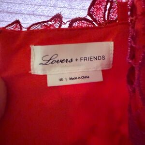 Lovers + Friends Scarlet Lace Flower Dress